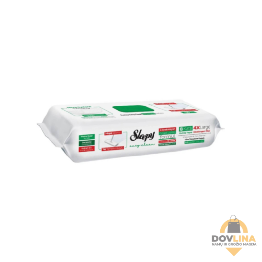 Sleepy “White Soap” grindų valymo vienkartinės servetėlės (50vnt)