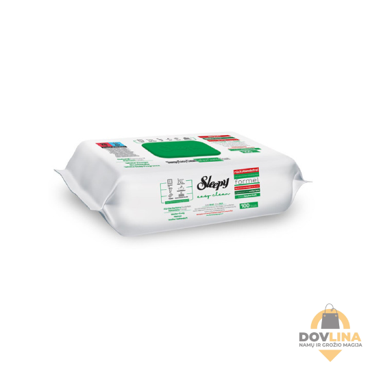 Sleepy “White Soap” paviršių valymo vienkartinės servetėlės (100vnt)