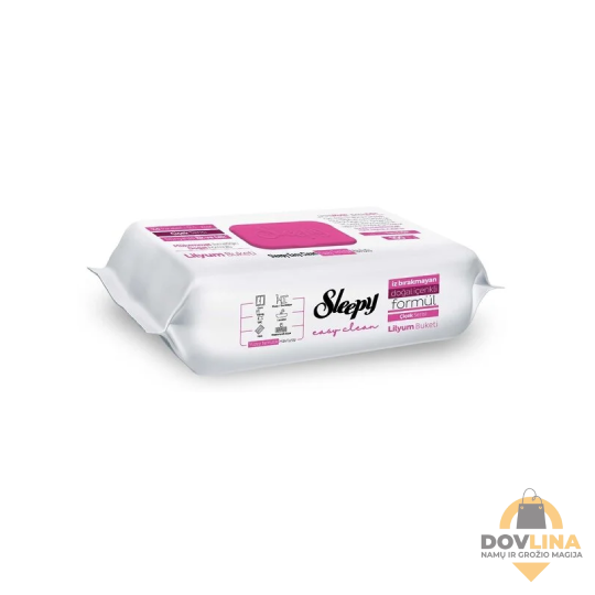 Sleepy “Easy Clean” Lelijų kvapo paviršių valymo servetėlės (100vnt)